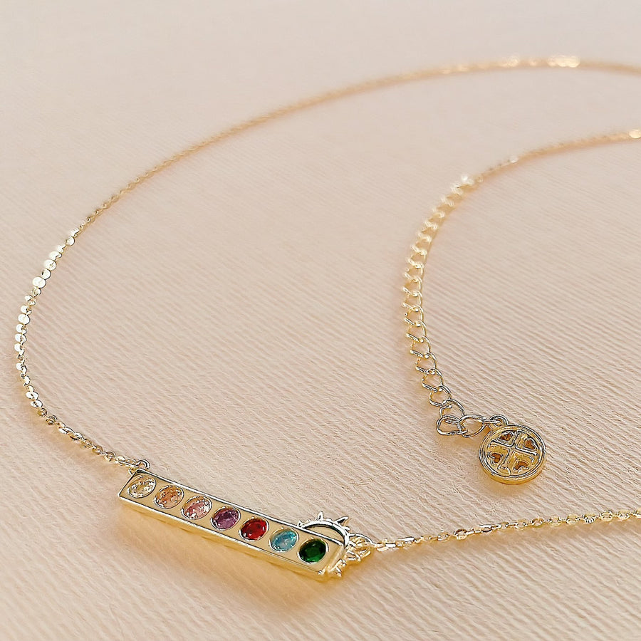 Over the shop rainbow necklace