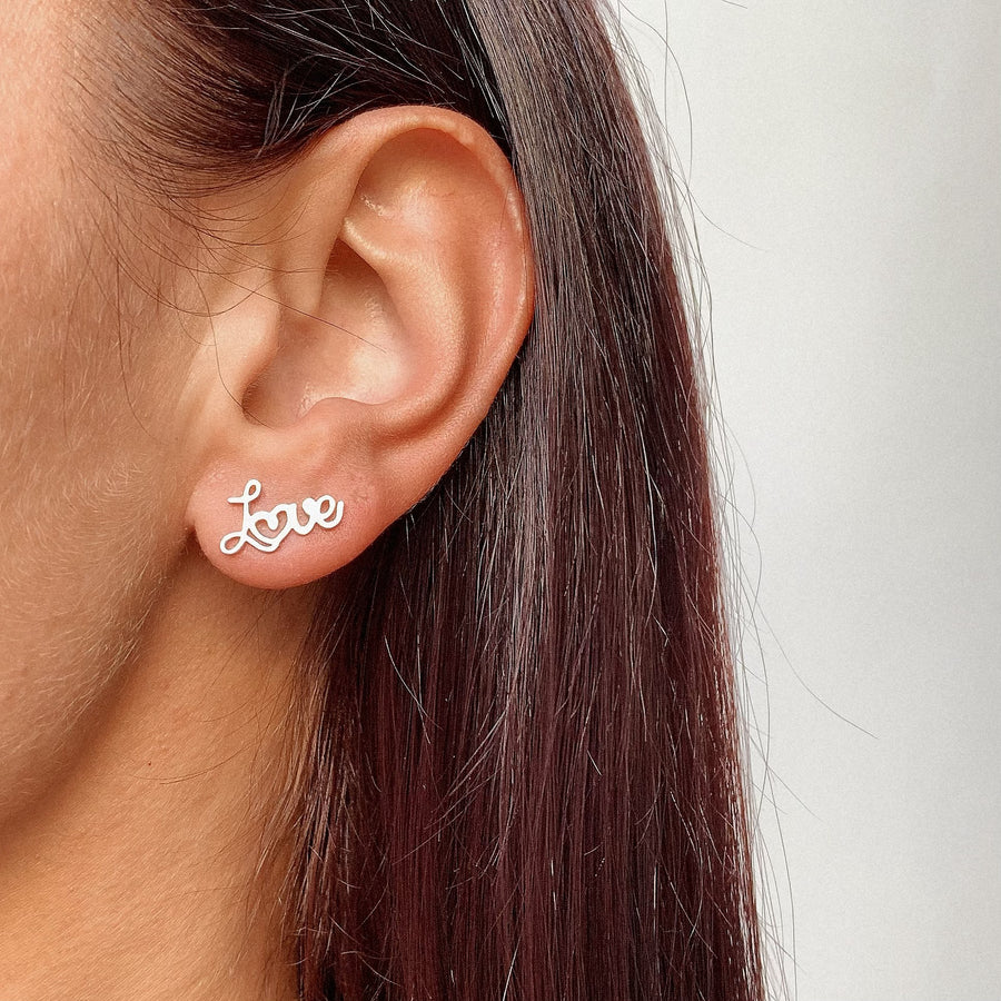 Love & Heart Earrings