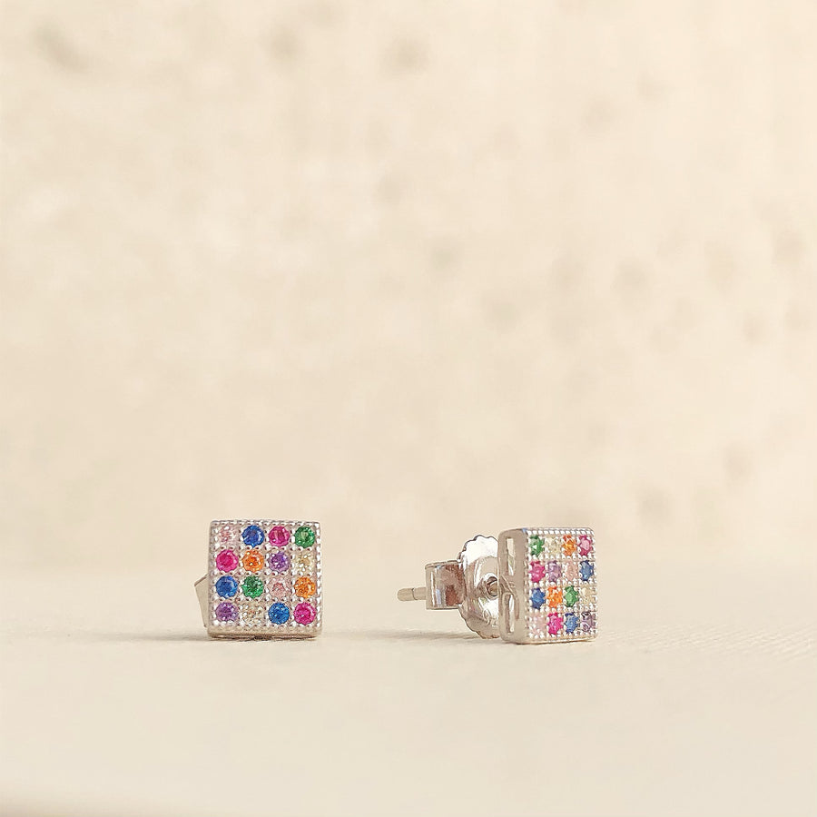 Colorful Cube Earrings