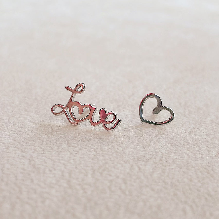 Love & Heart Earrings