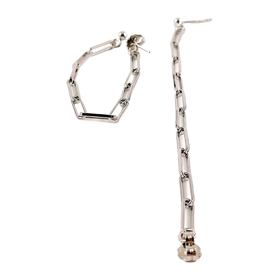 Silver Chains Earrings